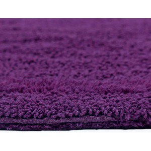 Luxury Reversible Cotton Shower Mat - Purple by Homescapes