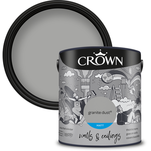 Crown Wall and Ceilings Matt Emulsion - Granite Dust by Crown Paints