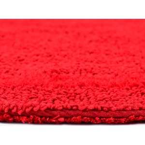Luxury Reversible Cotton Bath Mat - Red by Homescapes