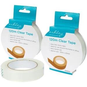 Clear Tape - 120m x 25mm by Ashley