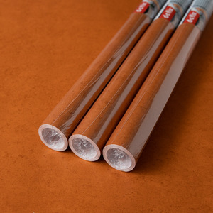 dc fix Clay Self Adhesive Vinyl Wrap for Kitchen Doors and Furniture - Orange / 67.5cm x 2m (pack of 3) by d-c-fix