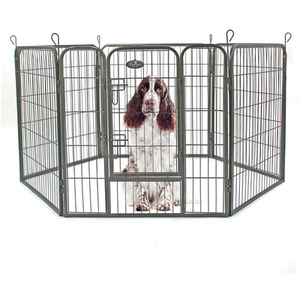 Heavy Duty 6 Panel Pet Cage - Grey / 80cm by Easipet