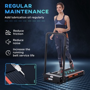 HOMCOM Electric Motorised Walking Machine Treadmill - Black by HOMCOM
