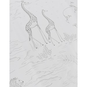 Anti-Roll Wedge Baby Changing Mat - Safari Sketches / Safari Sketches by Babycurls