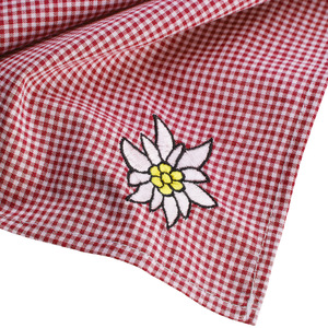 Edelweiss Oktoberfest Handkerchief - Red/White by tectake