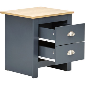 Lancaster Four Piece Bedroom Set - Slate Blue by GFW