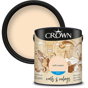 Crown Matt Breatheasy Emulsion Paint - Soft Cream by Crown Paints