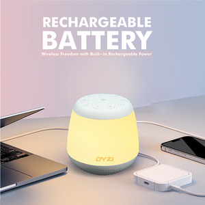 Portable RGB Night Light and White Noise Machine - White by Dyzi