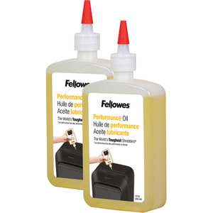 Fellowes Paper Shredder Oil - Shredder Lubricant Oil - Pack of 2 - Light Amber by Fellowes