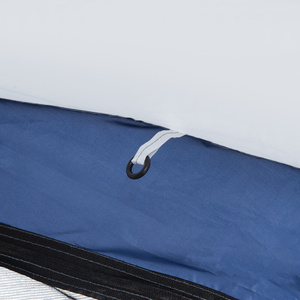 Outsunny Dome Tent for 6-8 Person Tent with 4 Zipped Mesh Doors - White, Blue by Outsunny