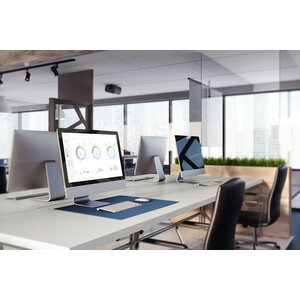 Durable Non Slip Desk Mat Mouse Pad - Navy Blue / 40cm by Durable