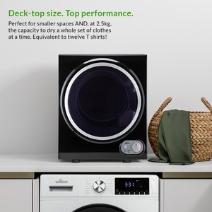 Willow Vented Dryer 2.5kg - Black by Willow