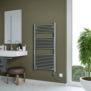 Grace Electric Designer Towel Radiator - CHROME / 60cm by Agadon