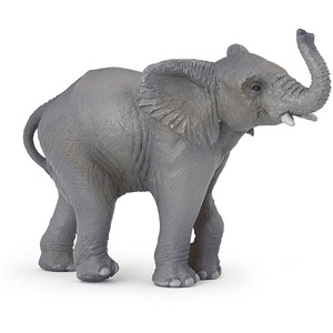 PAPO Wild Animal Kingdom Young Elephant Toy Figure - Grey by PAPO