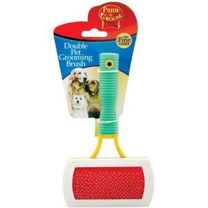 Pride Groom Double-Sided Pin Brush for Dogs - Brown by Pride Groom