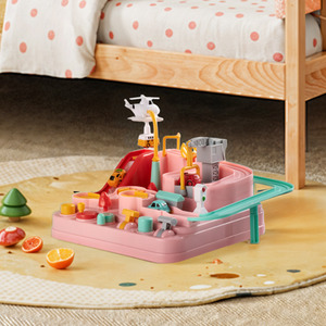 Kidkid Car Adventure Toy Set - Pink by Kidkid