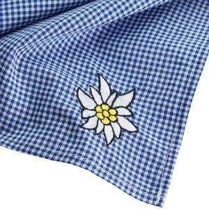 Edelweiss Oktoberfest Handkerchief - Blue/White by tectake