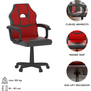 Comet Racing Gaming Chair - Red by Vida Designs