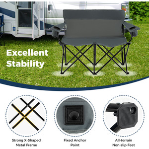 2-Person Outdoor Lawn Chair by Costway