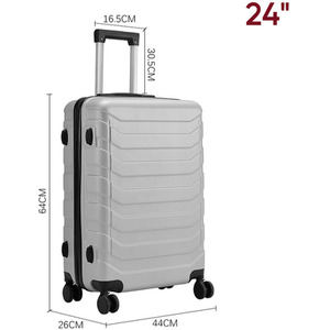 Rolling Hardshell Luggage Travel Suitcase by Livingandhome