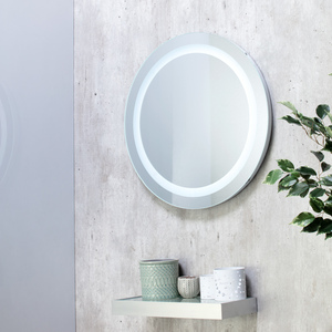 Tay LED Circular Bathroom Mirror Wall Light - Chrome by Litecraft