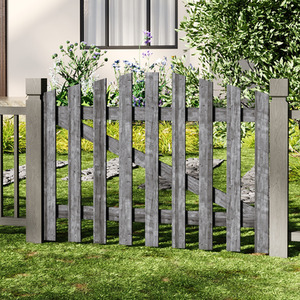 Solid Wood Garden Gate with Z-Shaped Structure by Livingandhome