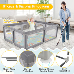 Baby Activity Center Baby Playpen with Mat by Costway