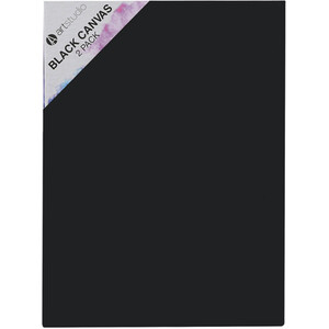 Pack of Two Art Studio Black Canvases by Art Studio