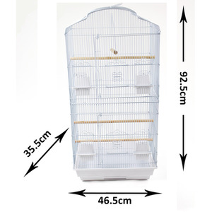 Large Bird Cage - White by Actiaspet