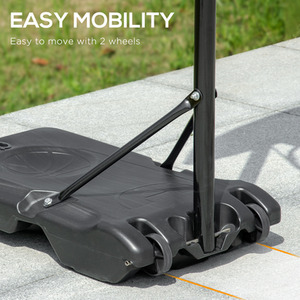 HOMCOM Height Adjustable Basketball Hoop and Stand by HOMCOM