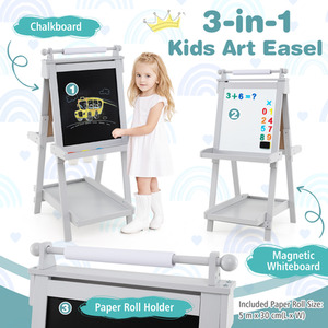3-in-1 Double-sided Art Easel by Costway