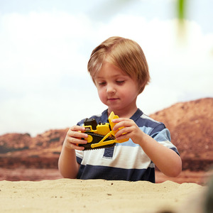 Rhino construction Building Vehicles - Yellow / Bulldozer by Nikko