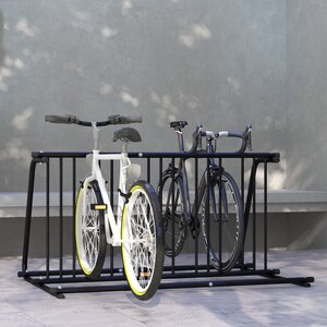 DURHAND Double-sided Bike Stand Storage Rack for Indoor Garages Use - Black by DURHAND