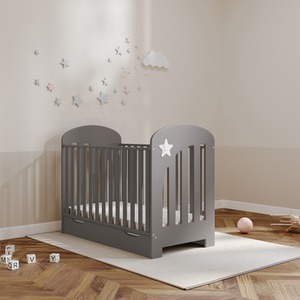 Bonnie Cot Grey with Drawer - Grey by Viculii