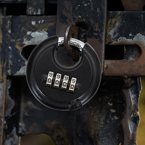 4 Digit Combination Disc Padlock by Livingandhome