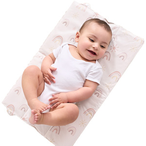Tiny To Tots Foldable Travel Changing Mat - Cream by Tiny To Tots