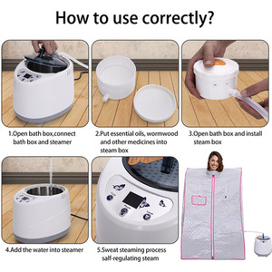 Portable Sauna Steam Kit for Home Spa by Livingandhome