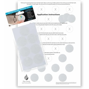 Non slip Bath Stickers - Clear - Clear by Slips Away