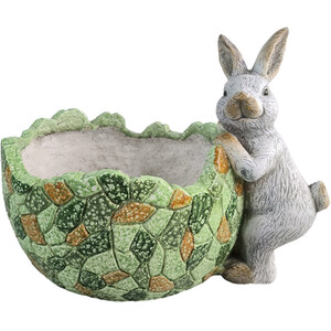 Green Rabbit Planter - Green by Ornate Collection