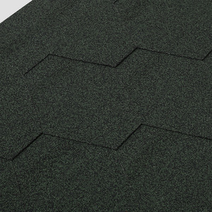 18Pcs Hexagonal Asphalt Roofing Shingles - Green by Livingandhome