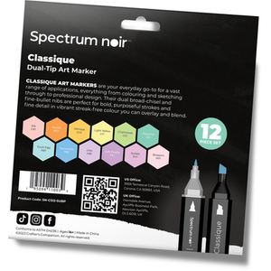 Spectrum Noir Classique 12 Pack - Subtle Pastels by Spectrum Noir