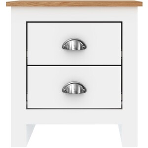 Lexington Two Drawer Bedside Table - White