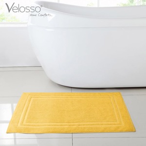 Cotton Hotel Bath Mat - Ochre by Velosso