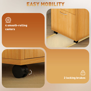 HOMCOM Filing Cabinet With Drawer by HOMCOM