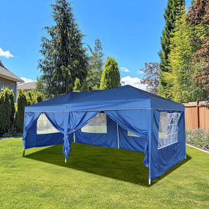 Folding Gazebo - Blue by Outdoor Essentials