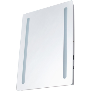 Leith LED Bathroom Mirror Wall Light with Shaving Socket - Chrome by Litecraft