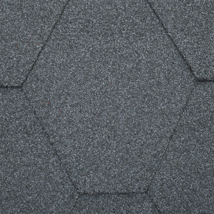 18Pcs Hexagonal Asphalt Roofing Shingles - Grey by Livingandhome