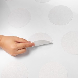 Non Slip Large Bath Stickers - White - White by Slips Away