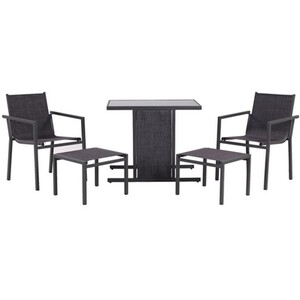 5 Piece Toulouse Balcony Set - Black