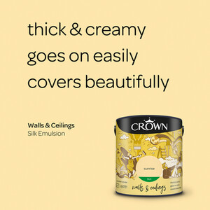 Crown Walls and Ceilings Silk Emulsion by Crown Paints
